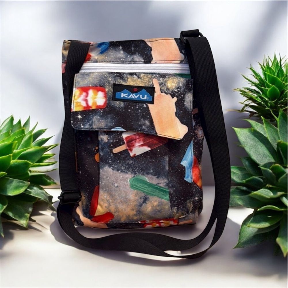 KAVU Black Popsicle Print Bag - Excellent Condition